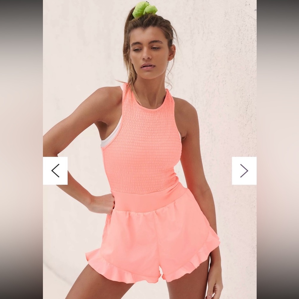 Free People Breathless Shortsie Papaya Punch Large